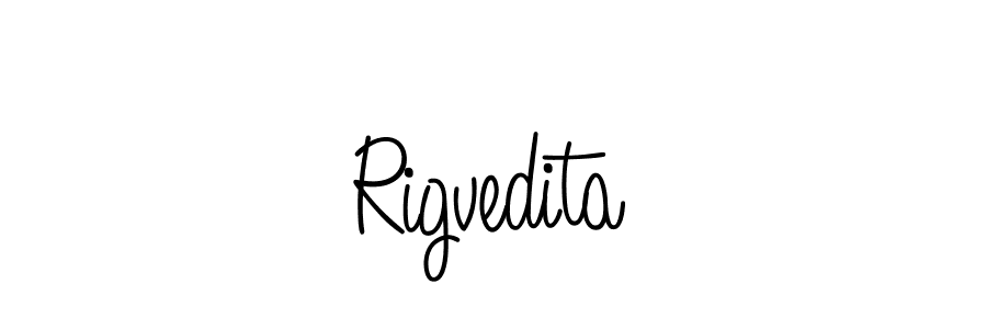 You should practise on your own different ways (Angelique-Rose-font-FFP) to write your name (Rigvedita) in signature. don't let someone else do it for you. Rigvedita signature style 5 images and pictures png