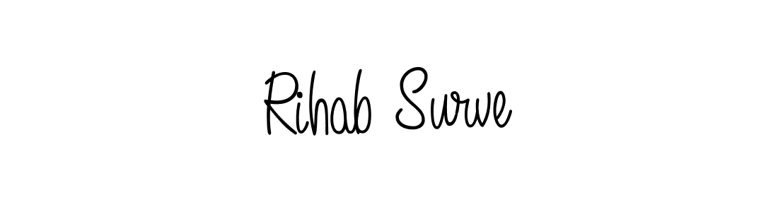 Also we have Rihab Surve name is the best signature style. Create professional handwritten signature collection using Angelique-Rose-font-FFP autograph style. Rihab Surve signature style 5 images and pictures png