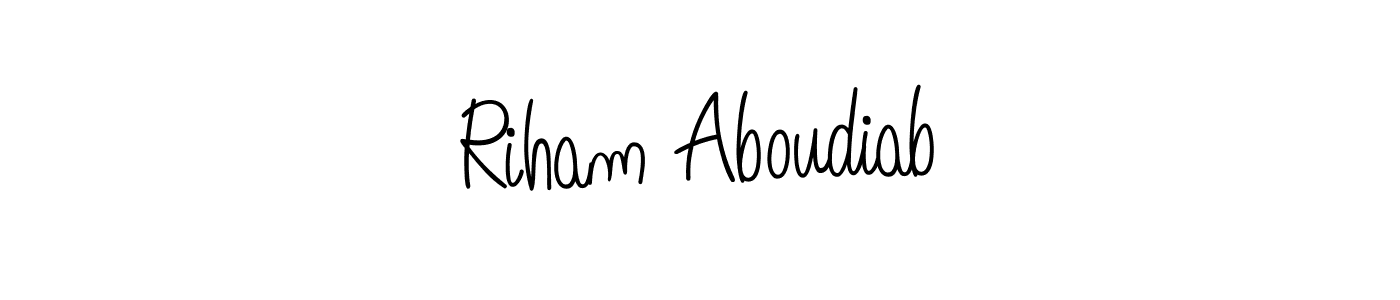 Once you've used our free online signature maker to create your best signature Angelique-Rose-font-FFP style, it's time to enjoy all of the benefits that Riham Aboudiab name signing documents. Riham Aboudiab signature style 5 images and pictures png