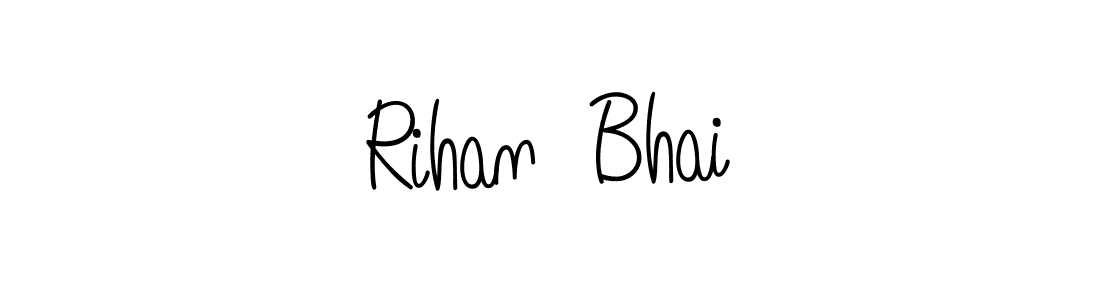 Once you've used our free online signature maker to create your best signature Angelique-Rose-font-FFP style, it's time to enjoy all of the benefits that Rihan  Bhai name signing documents. Rihan  Bhai signature style 5 images and pictures png