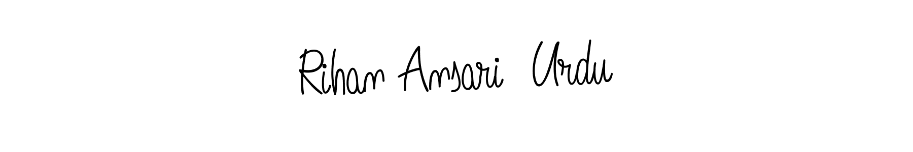 Once you've used our free online signature maker to create your best signature Angelique-Rose-font-FFP style, it's time to enjoy all of the benefits that Rihan Ansari  Urdu name signing documents. Rihan Ansari  Urdu signature style 5 images and pictures png