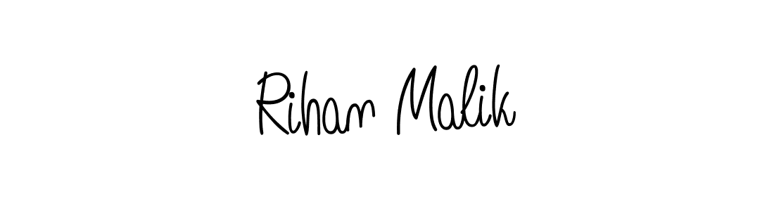 Angelique-Rose-font-FFP is a professional signature style that is perfect for those who want to add a touch of class to their signature. It is also a great choice for those who want to make their signature more unique. Get Rihan Malik name to fancy signature for free. Rihan Malik signature style 5 images and pictures png