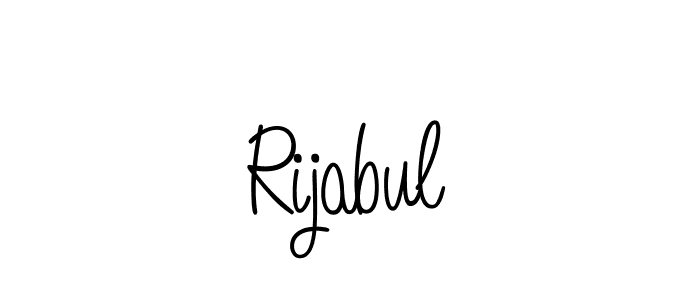 This is the best signature style for the Rijabul name. Also you like these signature font (Angelique-Rose-font-FFP). Mix name signature. Rijabul signature style 5 images and pictures png