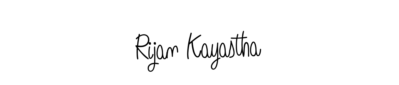 Angelique-Rose-font-FFP is a professional signature style that is perfect for those who want to add a touch of class to their signature. It is also a great choice for those who want to make their signature more unique. Get Rijan Kayastha name to fancy signature for free. Rijan Kayastha signature style 5 images and pictures png
