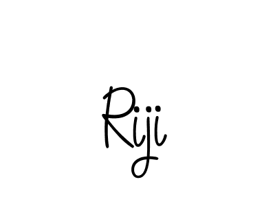 You should practise on your own different ways (Angelique-Rose-font-FFP) to write your name (Riji) in signature. don't let someone else do it for you. Riji signature style 5 images and pictures png