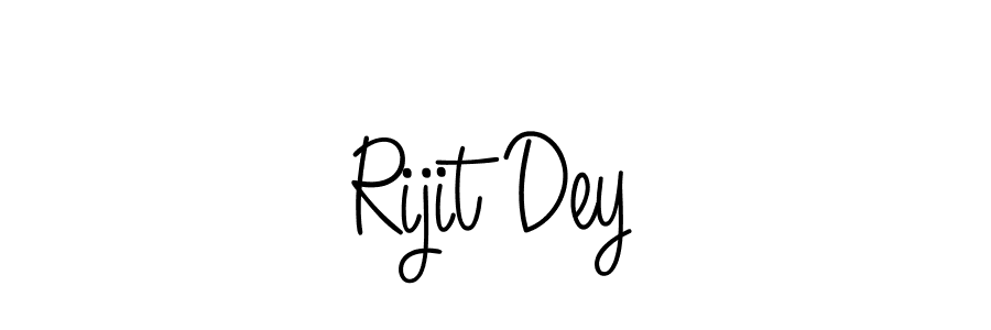 Design your own signature with our free online signature maker. With this signature software, you can create a handwritten (Angelique-Rose-font-FFP) signature for name Rijit Dey. Rijit Dey signature style 5 images and pictures png
