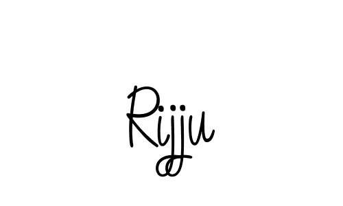 Use a signature maker to create a handwritten signature online. With this signature software, you can design (Angelique-Rose-font-FFP) your own signature for name Rijju. Rijju signature style 5 images and pictures png