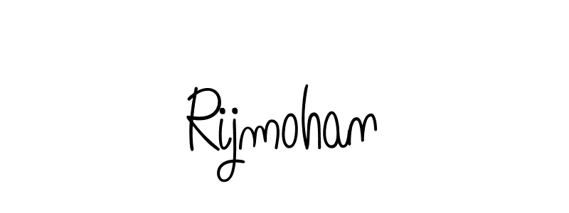 Make a beautiful signature design for name Rijmohan. With this signature (Angelique-Rose-font-FFP) style, you can create a handwritten signature for free. Rijmohan signature style 5 images and pictures png