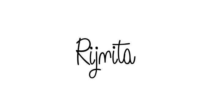 Also we have Rijnita name is the best signature style. Create professional handwritten signature collection using Angelique-Rose-font-FFP autograph style. Rijnita signature style 5 images and pictures png
