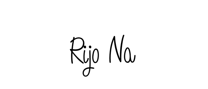 if you are searching for the best signature style for your name Rijo Na. so please give up your signature search. here we have designed multiple signature styles  using Angelique-Rose-font-FFP. Rijo Na signature style 5 images and pictures png