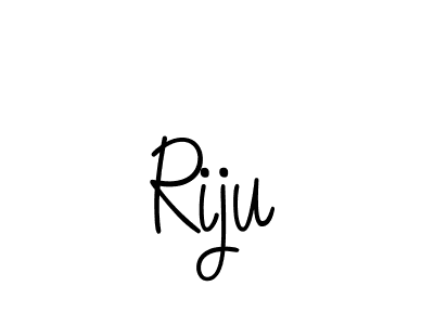 Use a signature maker to create a handwritten signature online. With this signature software, you can design (Angelique-Rose-font-FFP) your own signature for name Riju. Riju signature style 5 images and pictures png