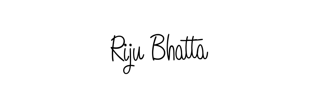 You should practise on your own different ways (Angelique-Rose-font-FFP) to write your name (Riju Bhatta) in signature. don't let someone else do it for you. Riju Bhatta signature style 5 images and pictures png