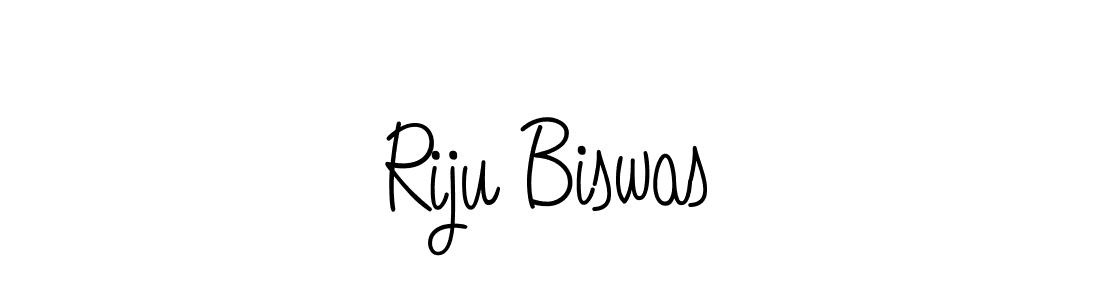 Design your own signature with our free online signature maker. With this signature software, you can create a handwritten (Angelique-Rose-font-FFP) signature for name Riju Biswas. Riju Biswas signature style 5 images and pictures png