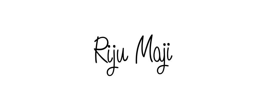 Also we have Riju Maji name is the best signature style. Create professional handwritten signature collection using Angelique-Rose-font-FFP autograph style. Riju Maji signature style 5 images and pictures png