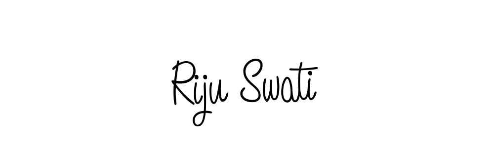 Also You can easily find your signature by using the search form. We will create Riju Swati name handwritten signature images for you free of cost using Angelique-Rose-font-FFP sign style. Riju Swati signature style 5 images and pictures png