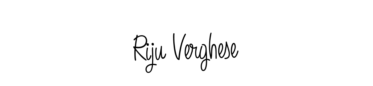 if you are searching for the best signature style for your name Riju Verghese. so please give up your signature search. here we have designed multiple signature styles  using Angelique-Rose-font-FFP. Riju Verghese signature style 5 images and pictures png