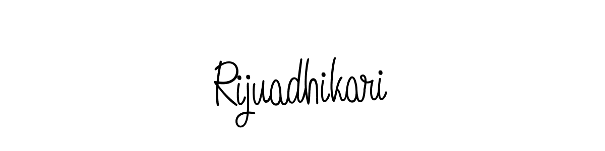 The best way (Angelique-Rose-font-FFP) to make a short signature is to pick only two or three words in your name. The name Rijuadhikari include a total of six letters. For converting this name. Rijuadhikari signature style 5 images and pictures png