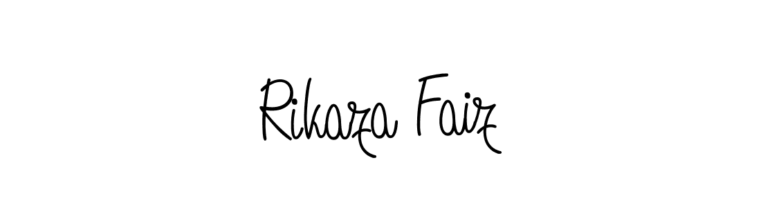 Make a beautiful signature design for name Rikaza Faiz. With this signature (Angelique-Rose-font-FFP) style, you can create a handwritten signature for free. Rikaza Faiz signature style 5 images and pictures png
