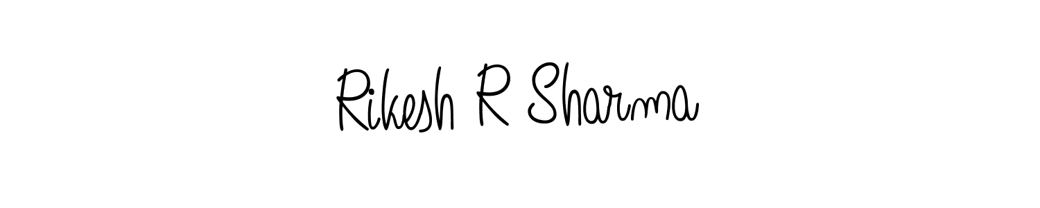 Design your own signature with our free online signature maker. With this signature software, you can create a handwritten (Angelique-Rose-font-FFP) signature for name Rikesh R Sharma. Rikesh R Sharma signature style 5 images and pictures png