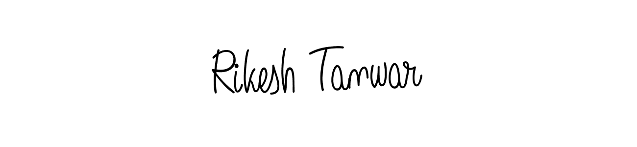 Make a beautiful signature design for name Rikesh Tanwar. With this signature (Angelique-Rose-font-FFP) style, you can create a handwritten signature for free. Rikesh Tanwar signature style 5 images and pictures png