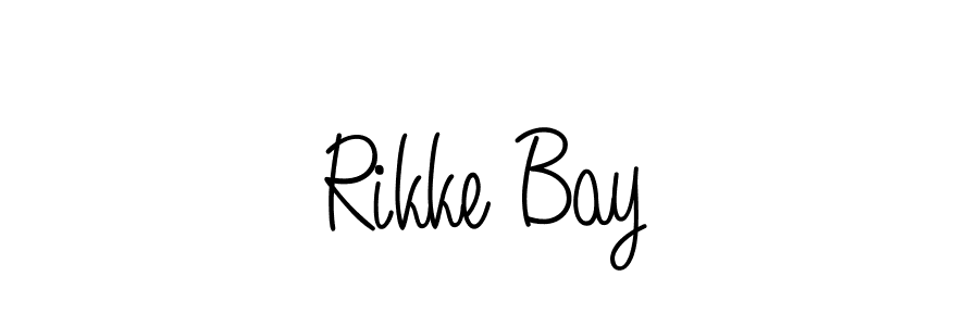 Create a beautiful signature design for name Rikke Bay. With this signature (Angelique-Rose-font-FFP) fonts, you can make a handwritten signature for free. Rikke Bay signature style 5 images and pictures png