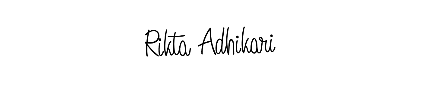 Also You can easily find your signature by using the search form. We will create Rikta Adhikari name handwritten signature images for you free of cost using Angelique-Rose-font-FFP sign style. Rikta Adhikari signature style 5 images and pictures png