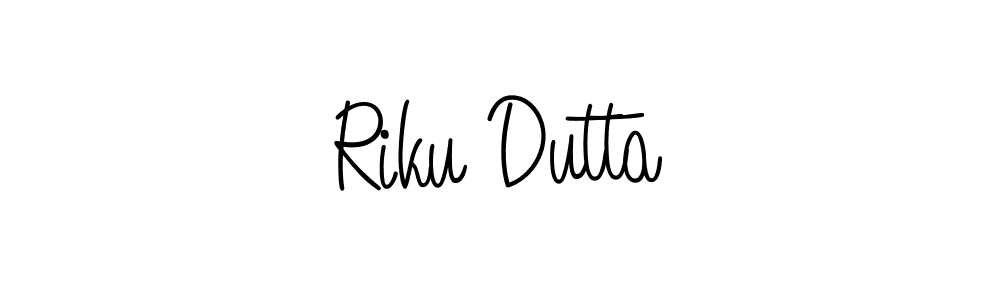 Design your own signature with our free online signature maker. With this signature software, you can create a handwritten (Angelique-Rose-font-FFP) signature for name Riku Dutta. Riku Dutta signature style 5 images and pictures png