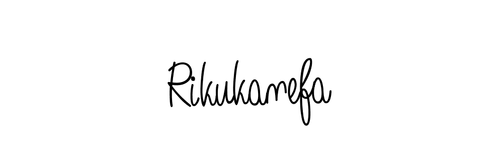 Design your own signature with our free online signature maker. With this signature software, you can create a handwritten (Angelique-Rose-font-FFP) signature for name Rikukanefa. Rikukanefa signature style 5 images and pictures png