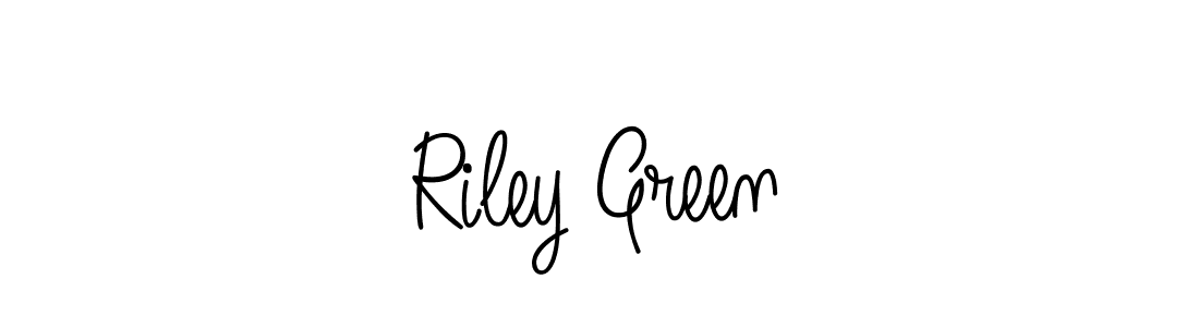 Riley Green stylish signature style. Best Handwritten Sign (Angelique-Rose-font-FFP) for my name. Handwritten Signature Collection Ideas for my name Riley Green. Riley Green signature style 5 images and pictures png