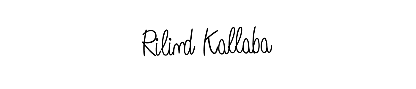 Also we have Rilind Kallaba name is the best signature style. Create professional handwritten signature collection using Angelique-Rose-font-FFP autograph style. Rilind Kallaba signature style 5 images and pictures png