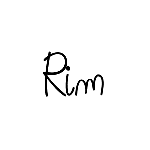 Design your own signature with our free online signature maker. With this signature software, you can create a handwritten (Angelique-Rose-font-FFP) signature for name Rim. Rim signature style 5 images and pictures png