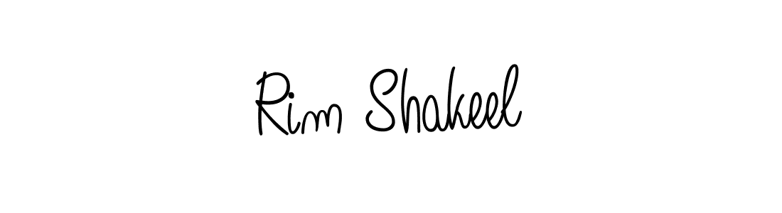 Also we have Rim Shakeel name is the best signature style. Create professional handwritten signature collection using Angelique-Rose-font-FFP autograph style. Rim Shakeel signature style 5 images and pictures png