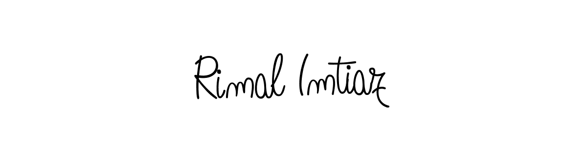 How to Draw Rimal Imtiaz signature style? Angelique-Rose-font-FFP is a latest design signature styles for name Rimal Imtiaz. Rimal Imtiaz signature style 5 images and pictures png