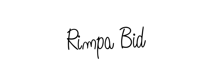 Rimpa Bid stylish signature style. Best Handwritten Sign (Angelique-Rose-font-FFP) for my name. Handwritten Signature Collection Ideas for my name Rimpa Bid. Rimpa Bid signature style 5 images and pictures png