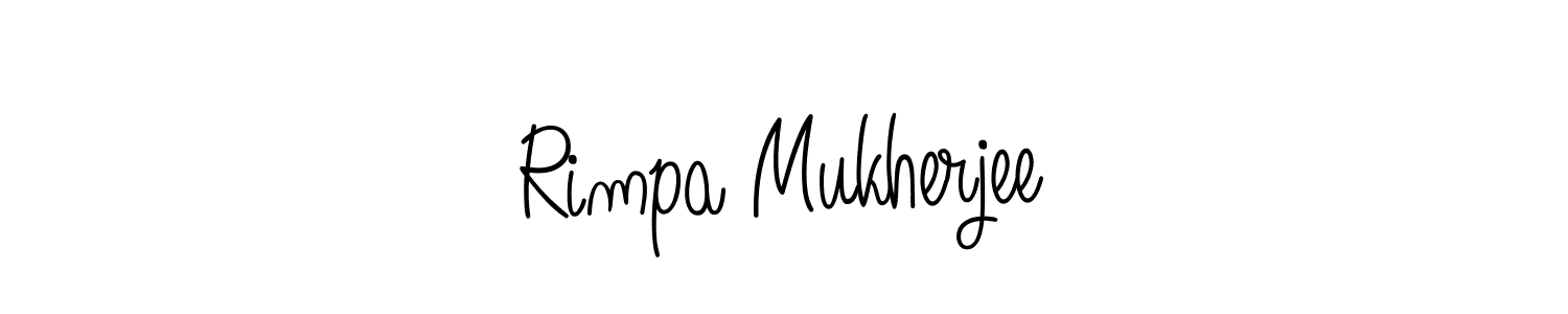 How to Draw Rimpa Mukherjee signature style? Angelique-Rose-font-FFP is a latest design signature styles for name Rimpa Mukherjee. Rimpa Mukherjee signature style 5 images and pictures png