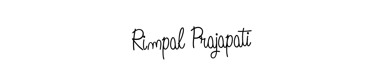 How to make Rimpal Prajapati signature? Angelique-Rose-font-FFP is a professional autograph style. Create handwritten signature for Rimpal Prajapati name. Rimpal Prajapati signature style 5 images and pictures png