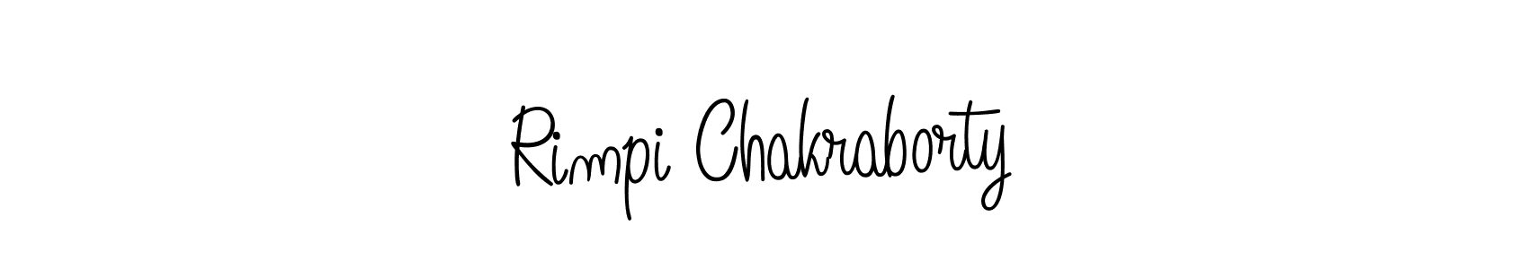 The best way (Angelique-Rose-font-FFP) to make a short signature is to pick only two or three words in your name. The name Rimpi Chakraborty include a total of six letters. For converting this name. Rimpi Chakraborty signature style 5 images and pictures png