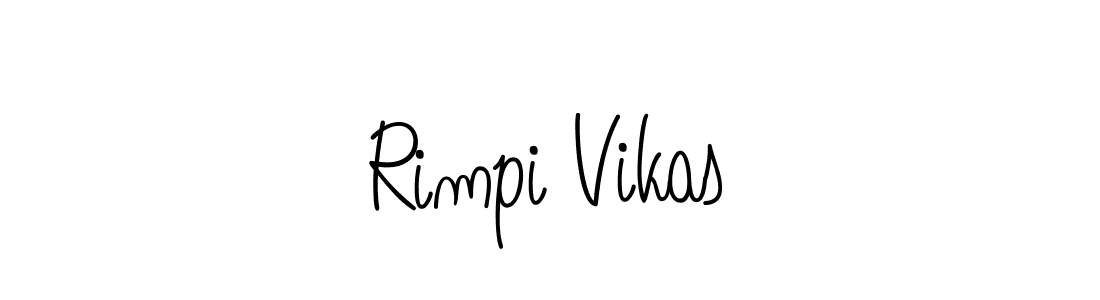 Rimpi Vikas stylish signature style. Best Handwritten Sign (Angelique-Rose-font-FFP) for my name. Handwritten Signature Collection Ideas for my name Rimpi Vikas. Rimpi Vikas signature style 5 images and pictures png