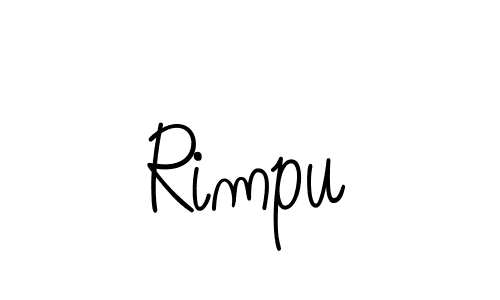 The best way (Angelique-Rose-font-FFP) to make a short signature is to pick only two or three words in your name. The name Rimpu include a total of six letters. For converting this name. Rimpu signature style 5 images and pictures png