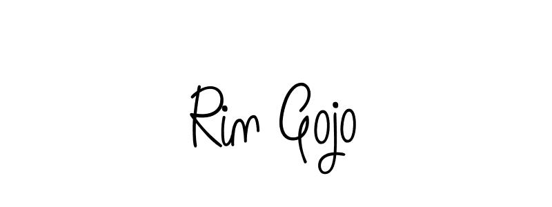 Rin Gojo stylish signature style. Best Handwritten Sign (Angelique-Rose-font-FFP) for my name. Handwritten Signature Collection Ideas for my name Rin Gojo. Rin Gojo signature style 5 images and pictures png