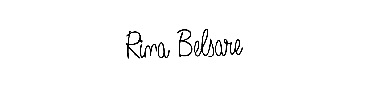 How to make Rina Belsare name signature. Use Angelique-Rose-font-FFP style for creating short signs online. This is the latest handwritten sign. Rina Belsare signature style 5 images and pictures png
