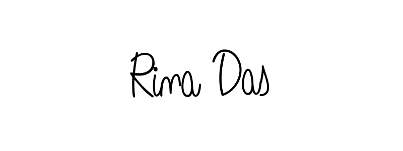 You should practise on your own different ways (Angelique-Rose-font-FFP) to write your name (Rina Das) in signature. don't let someone else do it for you. Rina Das signature style 5 images and pictures png