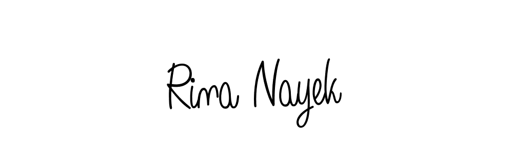 Also we have Rina Nayek name is the best signature style. Create professional handwritten signature collection using Angelique-Rose-font-FFP autograph style. Rina Nayek signature style 5 images and pictures png