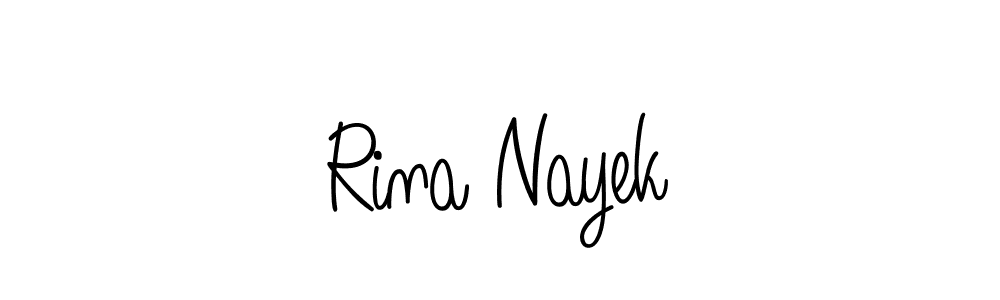 Design your own signature with our free online signature maker. With this signature software, you can create a handwritten (Angelique-Rose-font-FFP) signature for name Rina Nayek. Rina Nayek signature style 5 images and pictures png