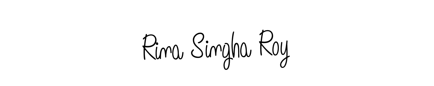 Also we have Rina Singha Roy name is the best signature style. Create professional handwritten signature collection using Angelique-Rose-font-FFP autograph style. Rina Singha Roy signature style 5 images and pictures png