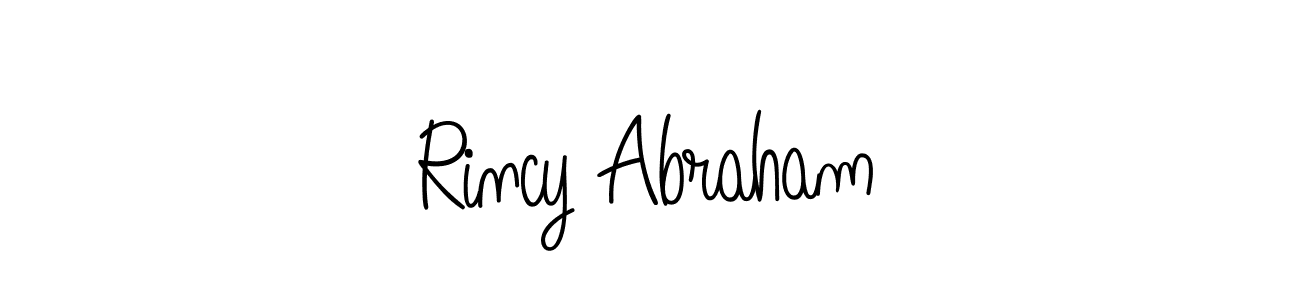 Here are the top 10 professional signature styles for the name Rincy Abraham. These are the best autograph styles you can use for your name. Rincy Abraham signature style 5 images and pictures png