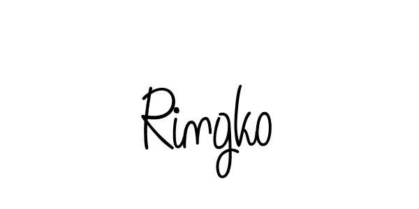 Similarly Angelique-Rose-font-FFP is the best handwritten signature design. Signature creator online .You can use it as an online autograph creator for name Ringko. Ringko signature style 5 images and pictures png