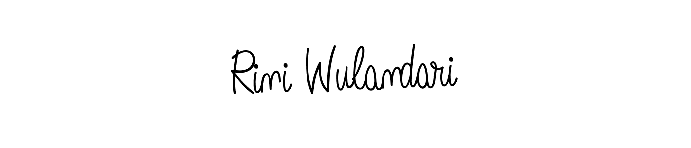 Make a beautiful signature design for name Rini Wulandari. Use this online signature maker to create a handwritten signature for free. Rini Wulandari signature style 5 images and pictures png