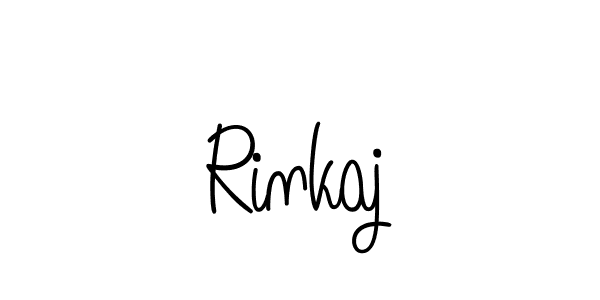 Also we have Rinkaj name is the best signature style. Create professional handwritten signature collection using Angelique-Rose-font-FFP autograph style. Rinkaj signature style 5 images and pictures png