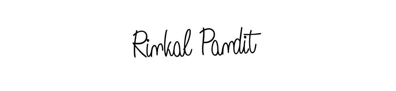 How to make Rinkal Pandit signature? Angelique-Rose-font-FFP is a professional autograph style. Create handwritten signature for Rinkal Pandit name. Rinkal Pandit signature style 5 images and pictures png